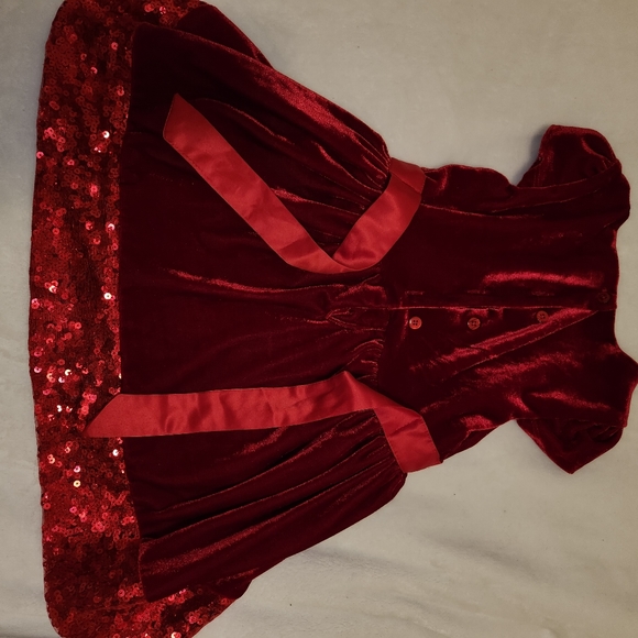 3T velvet red dress - Picture 3 of 3